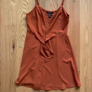 Orange Button Front Dress *NEVER WORN*